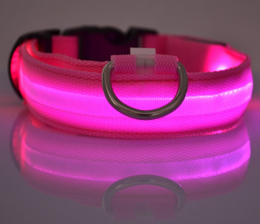 LED Nylon Dog Collar