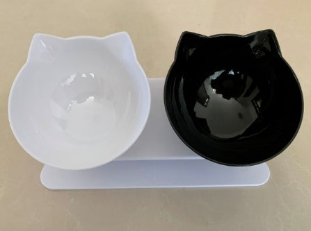 Transparent Inclined Cat Bowl