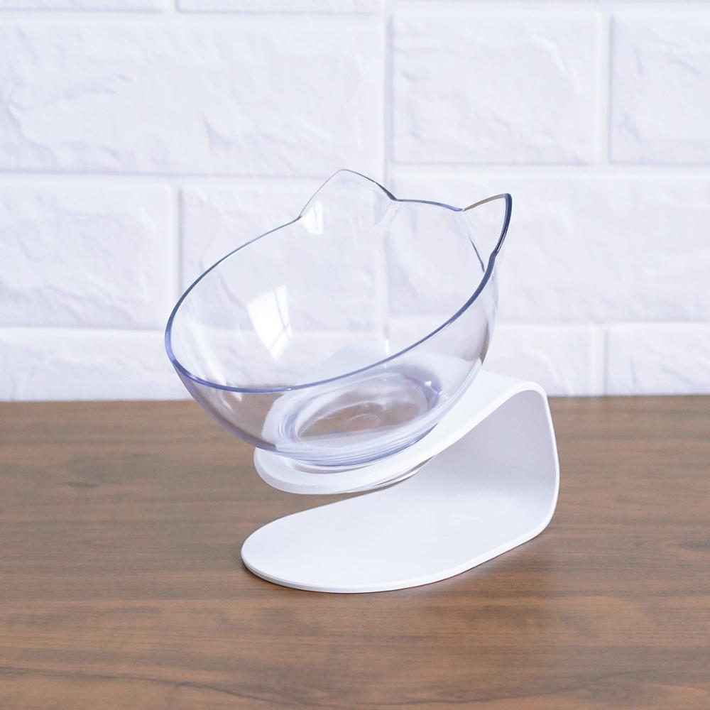 Transparent Inclined Cat Bowl