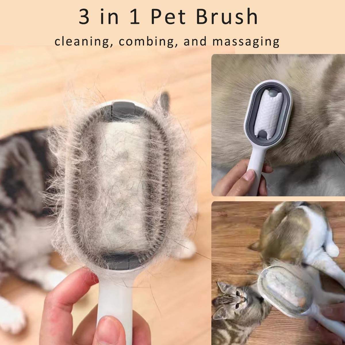 4-in-1 Cat Grooming Brush