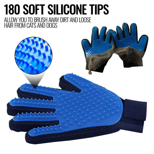 Deshedding Mitts Grooming Gloves