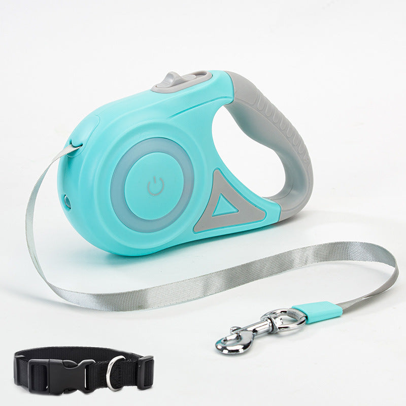 Retractable Dog Leash and Collar Set