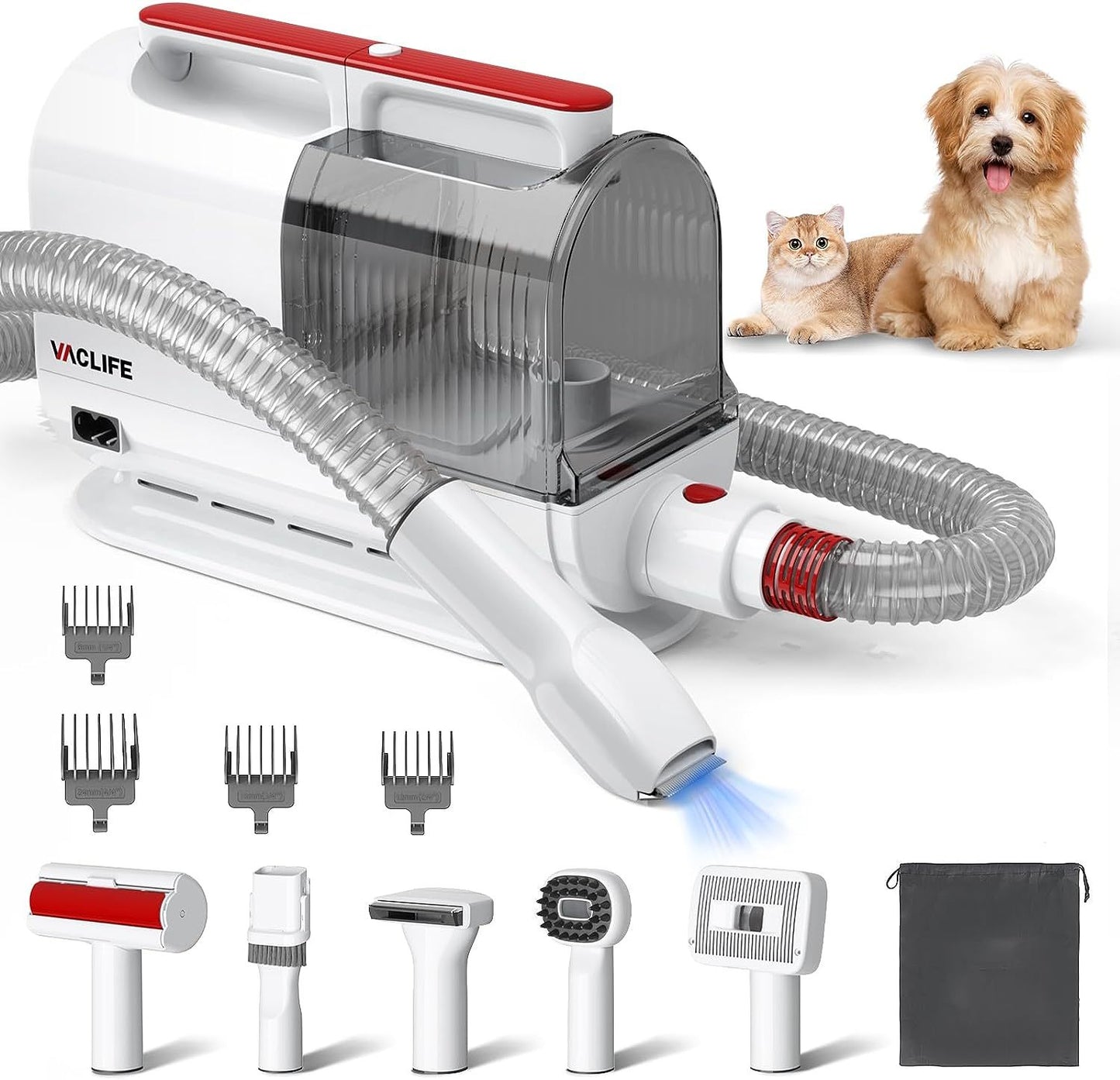 VacLife Pet Hair Vacuum and Grooming Kit