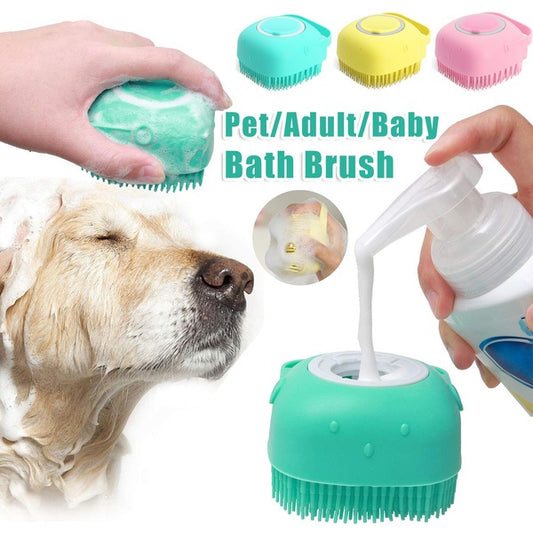 Silicone Dog Bath Gloves for Massage