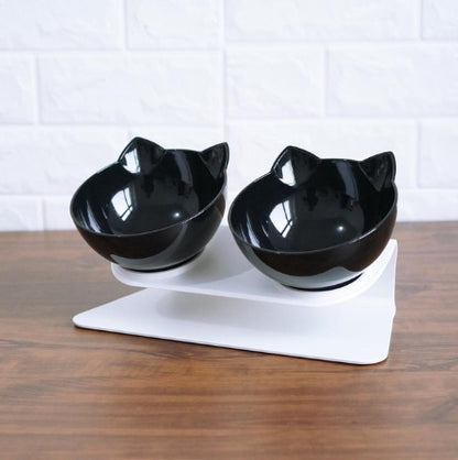 Transparent Inclined Cat Bowl