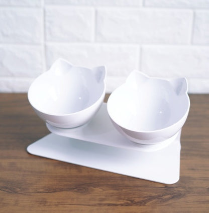 Transparent Inclined Cat Bowl