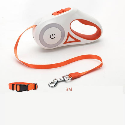 Retractable Dog Leash and Collar Set