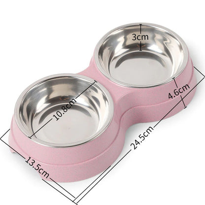 Stainless Steel Double Pet Bowls