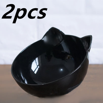 Transparent Inclined Cat Bowl