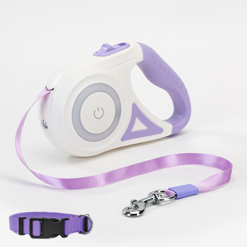 Retractable Dog Leash and Collar Set